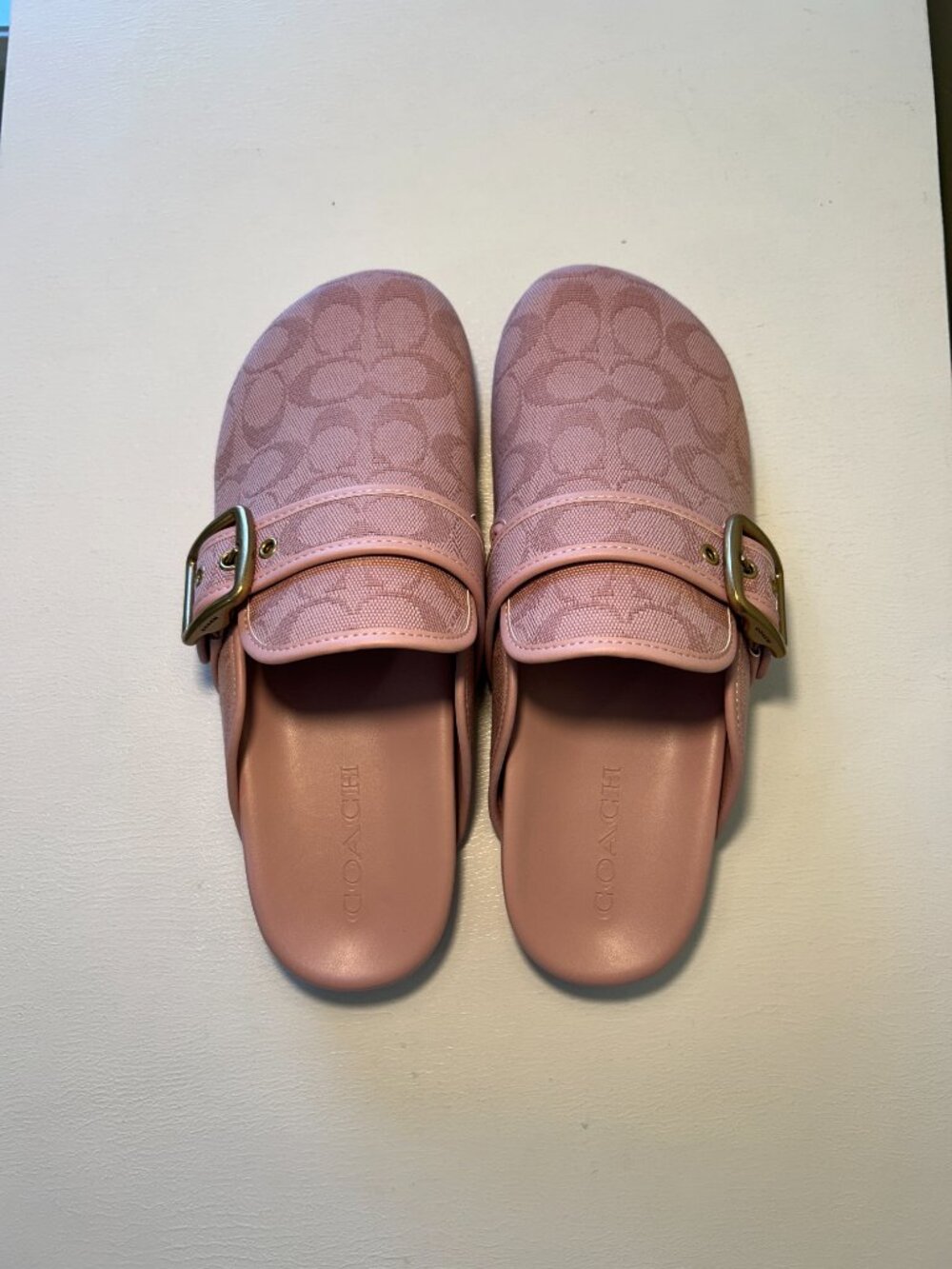Coach Women's Archival Buckle Clog In Signature Jacquard Canvas - Picture 10 of 14